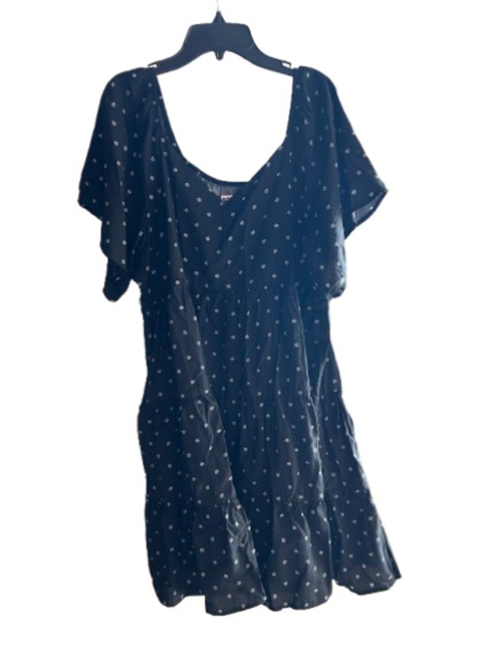 Black Polka Dot Short Dress